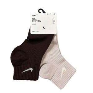 NEW 2 Pair Nike Everyday Wool Blend Men's 6-8 Cushioned Ankle Socks W 6-10